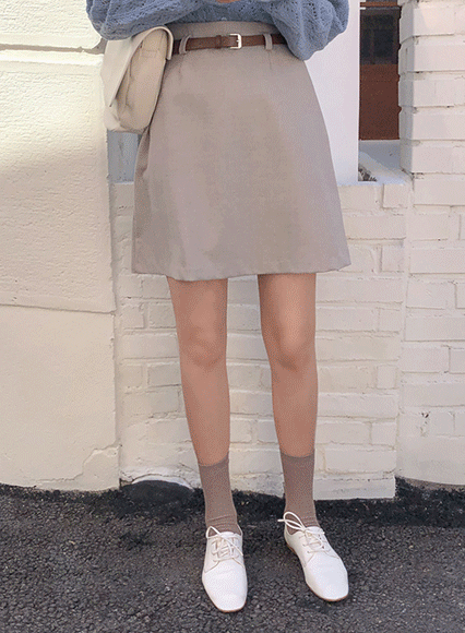 벨트 미니 skirt