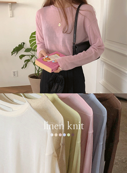 하비스 린넨 knit (linen 15%)