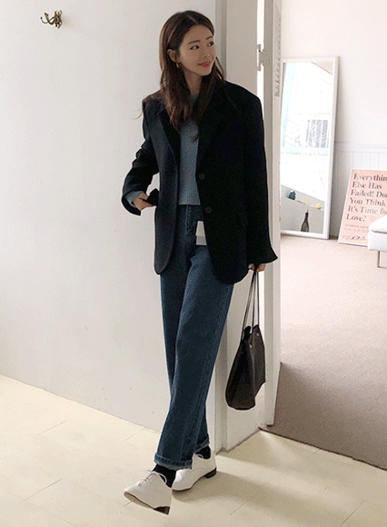 페이즈 울 jacket_블랙 (wool 70%)