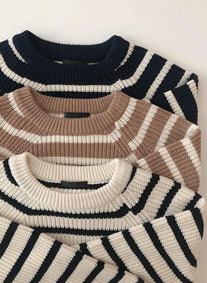 에드 스트라이프 knit