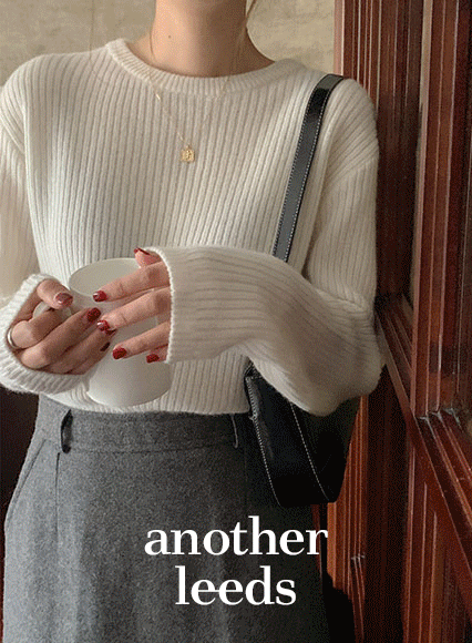 [another leeds] 르솝 골지 knit (fine wool 65% cashmere 10%)