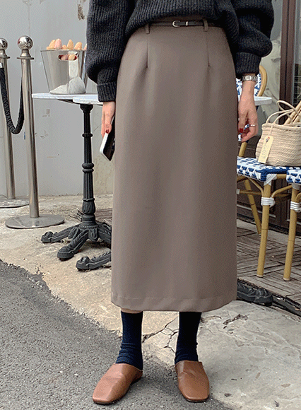로엘른 skirt (tencel 60% wool 10%)